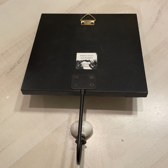 Zebra Print 7” Square Wall Hooks set of 2 - Picture 3 of 5